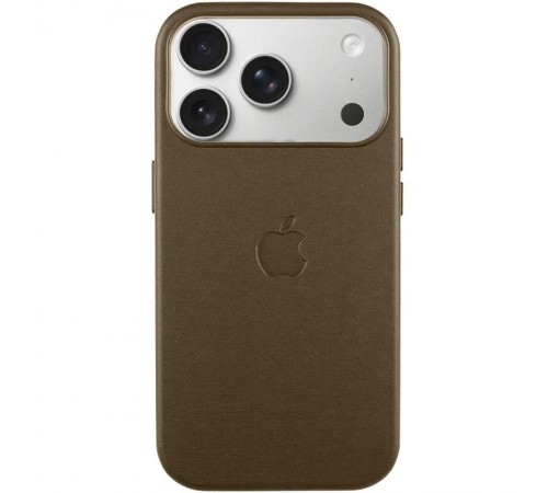 Чохол шкіряний Leather Case (AA) with MagSafe and Animation для Apple iPhone 17 Pro (6.3") Coffee