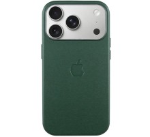 Чохол шкіряний Leather Case (AA) with MagSafe and Animation для Apple iPhone 17 Pro (6.3") Forest Green
