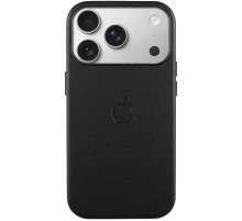 Чохол шкіряний Leather Case (AA) with MagSafe and Animation для Apple iPhone 17 Pro Max (6.9") Black