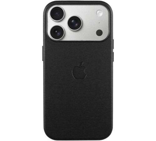 Чохол шкіряний Leather Case (AA) with MagSafe and Animation для Apple iPhone 17 Pro Max (6.9") Black