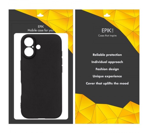 Чохол TPU Epik Black Full Camera для Apple iPhone 17 (6.3") Чорний