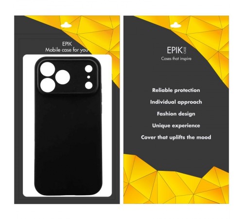 Чохол TPU Epik Black Full Camera для Apple iPhone 17 Pro Max (6.9") Чорний