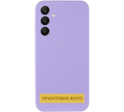 Чохол Silicone Cover Lakshmi Full Camera (AAA) для Samsung Galaxy A12 Бузковий / Dasheen