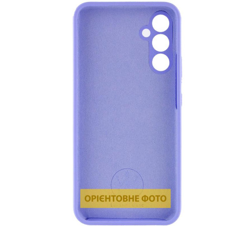 Чохол Silicone Cover Lakshmi Full Camera (AAA) для Samsung Galaxy A12 Бузковий / Dasheen