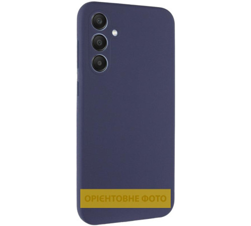 Чохол Silicone Cover Lakshmi Full Camera (AAA) для Samsung Galaxy A12 Темно-синій / Midnight blue
