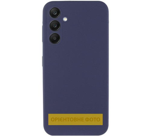 Чохол Silicone Cover Lakshmi Full Camera (AAA) для Samsung Galaxy A12 Темно-синій / Midnight blue