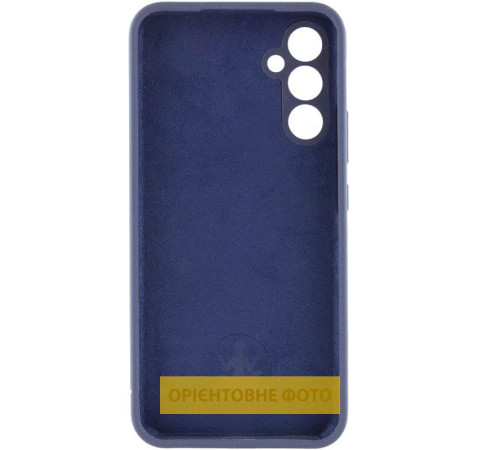 Чохол Silicone Cover Lakshmi Full Camera (AAA) для Samsung Galaxy A12 Темно-синій / Midnight blue