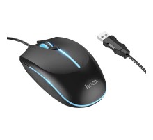 Дротова миша Hoco GM37 Wonderful Gaming Luminous Black