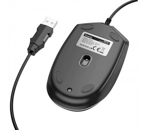 Дротова миша Hoco GM37 Wonderful Gaming Luminous Black