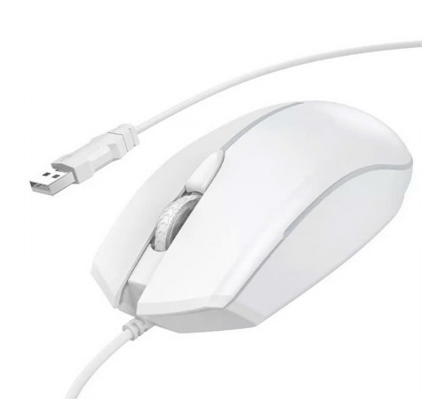 Дротова миша Hoco GM37 Wonderful Gaming Luminous White
