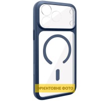 Чохол TPU GETMAN Moon Clear with MagSafe для Apple iPhone 11 (6.1") Blue