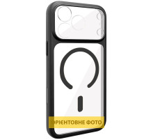 Чохол TPU GETMAN Moon Clear with MagSafe для Apple iPhone 12 (6.1") Black