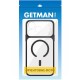Чохол TPU GETMAN Moon Clear with MagSafe для Apple iPhone 12 (6.1") Black