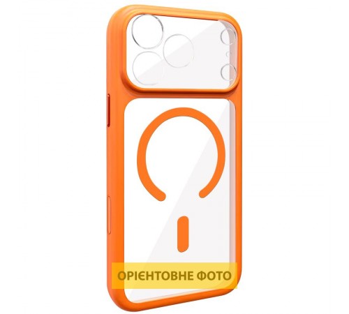 Чохол TPU GETMAN Moon Clear with MagSafe для Apple iPhone 13 / 14 (6.1") Orange