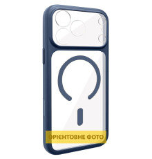 Чохол TPU GETMAN Moon Clear with MagSafe для Apple iPhone 13 Pro (6.1") Blue