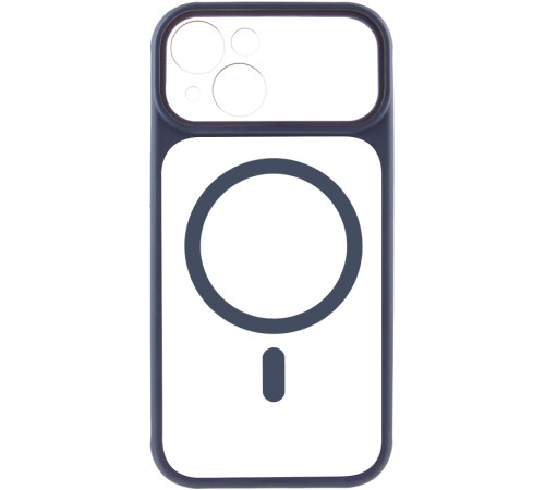 Чохол TPU+PC GETMAN Moon Clear with MagSafe для Apple iPhone 14 (6.1") Blue