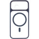 Чохол TPU+PC GETMAN Moon Clear with MagSafe для Apple iPhone 14 (6.1") Blue