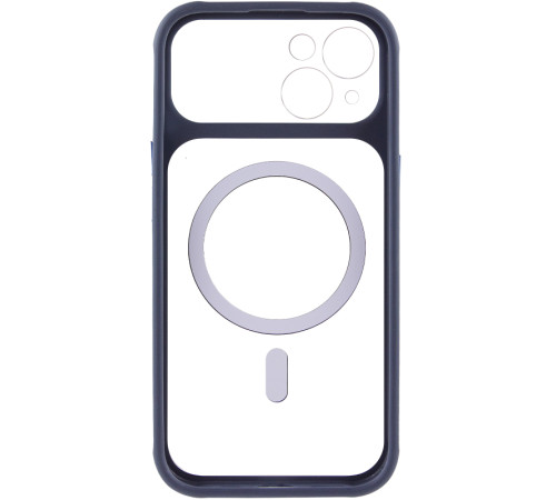 Чохол TPU+PC GETMAN Moon Clear with MagSafe для Apple iPhone 14 (6.1") Blue