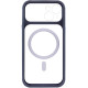 Чохол TPU+PC GETMAN Moon Clear with MagSafe для Apple iPhone 14 (6.1") Blue