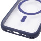 Чохол TPU+PC GETMAN Moon Clear with MagSafe для Apple iPhone 14 (6.1") Blue