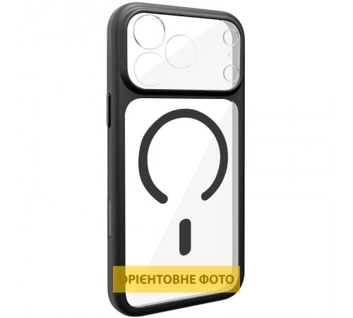 Чохол TPU GETMAN Moon Clear with MagSafe для Apple iPhone 14 Pro Max (6.7") Black