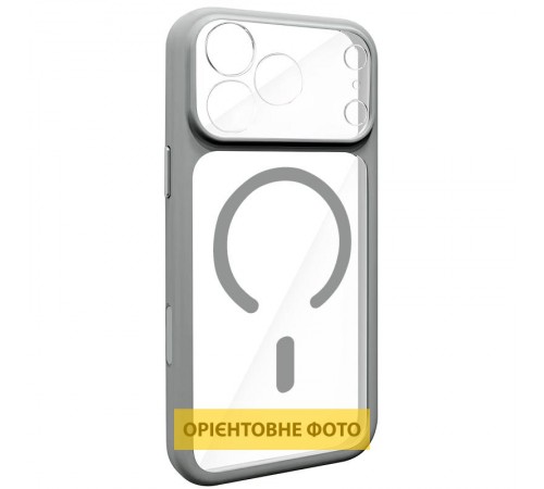 Чохол TPU GETMAN Moon Clear with MagSafe для Apple iPhone 14 Pro Max (6.7") Grey