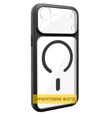 Чохол TPU GETMAN Moon Clear with MagSafe для Apple iPhone 15 (6.1") Black