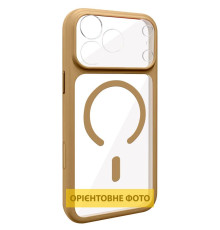Чохол TPU GETMAN Moon Clear with MagSafe для Apple iPhone 15 (6.1") Brown