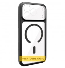 Чохол TPU GETMAN Moon Clear with MagSafe для Apple iPhone 16 Pro Max (6.9") Black