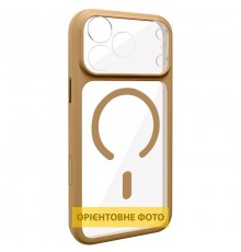 Чохол TPU GETMAN Moon Clear with MagSafe для Apple iPhone 16 Pro Max (6.9") Brown