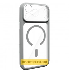 Чохол TPU GETMAN Moon Clear with MagSafe для Apple iPhone 16 Pro Max (6.9") Grey