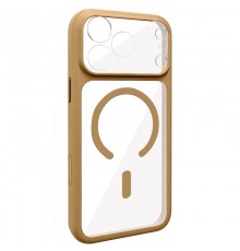 Чохол TPU GETMAN Moon Clear with MagSafe для Apple iPhone 17 Pro Max (6.9") Brown