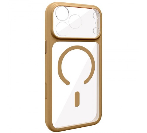 Чохол TPU GETMAN Moon Clear with MagSafe для Apple iPhone 17 Pro Max (6.9") Brown