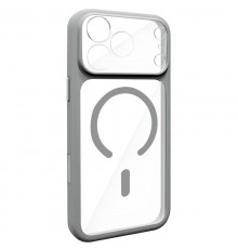 Чохол TPU GETMAN Moon Clear with MagSafe для Apple iPhone 17 Pro Max (6.9") Grey