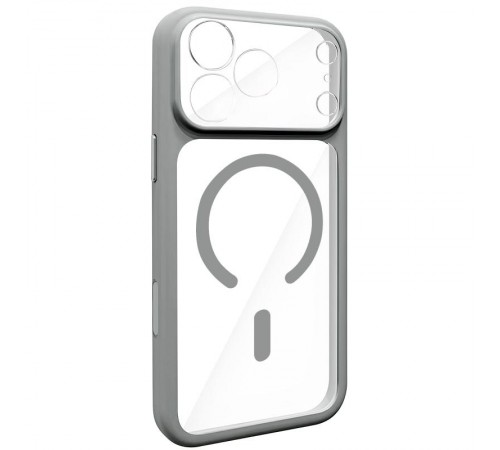 Чохол TPU GETMAN Moon Clear with MagSafe для Apple iPhone 17 Pro Max (6.9") Grey