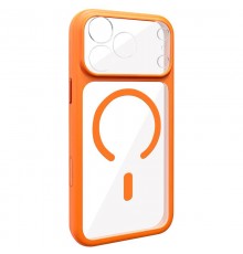 Чохол TPU GETMAN Moon Clear with MagSafe для Apple iPhone 17 Pro Max (6.9") Orange
