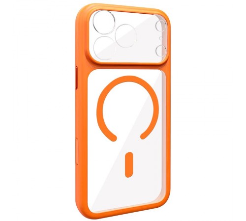 Чохол TPU GETMAN Moon Clear with MagSafe для Apple iPhone 17 Pro Max (6.9") Orange