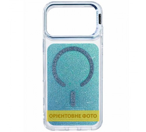 Чохол TPU+PC Jewel Sparkle with MagSafe для Apple iPhone 16 (6.1") Aqua Blue