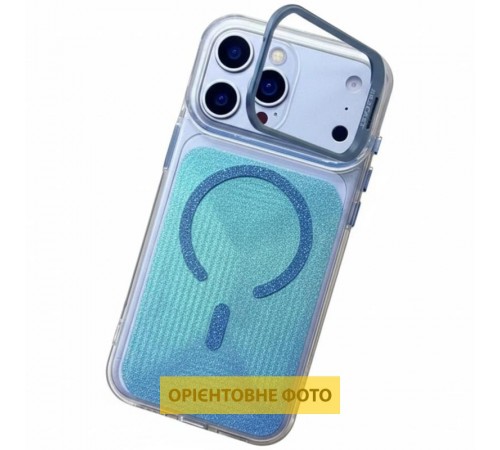 Чохол TPU+PC Jewel Sparkle with MagSafe для Apple iPhone 16 (6.1") Aqua Blue