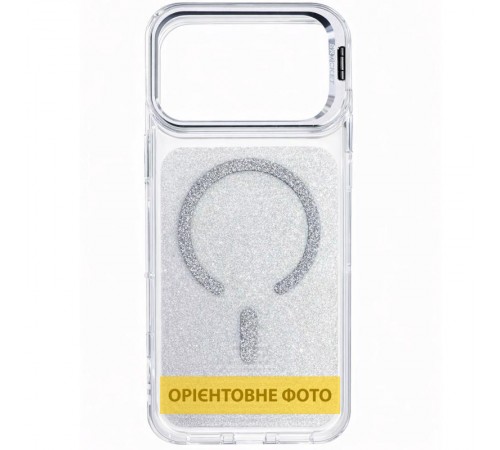 Чохол TPU+PC Jewel Sparkle with MagSafe для Apple iPhone 17 (6.3") Diamond White