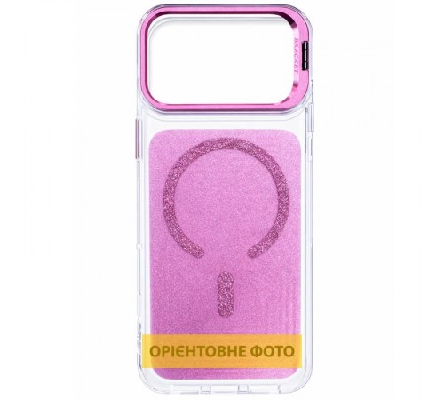 Чохол TPU+PC Jewel Sparkle with MagSafe для Apple iPhone 17 (6.3") Pink Ruby
