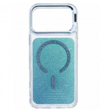 Чохол TPU+PC Jewel Sparkle with MagSafe для Apple iPhone 17 Pro Max (6.9") Aqua Blue