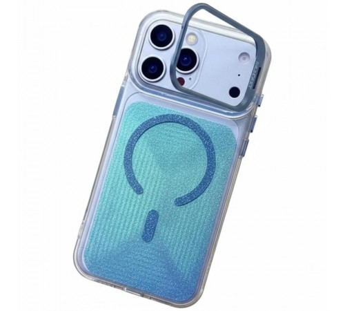 Чохол TPU+PC Jewel Sparkle with MagSafe для Apple iPhone 17 Pro Max (6.9") Aqua Blue
