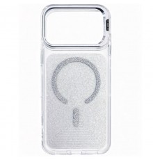 Чохол TPU+PC Jewel Sparkle with MagSafe для Apple iPhone 17 Pro Max (6.9") Diamond White