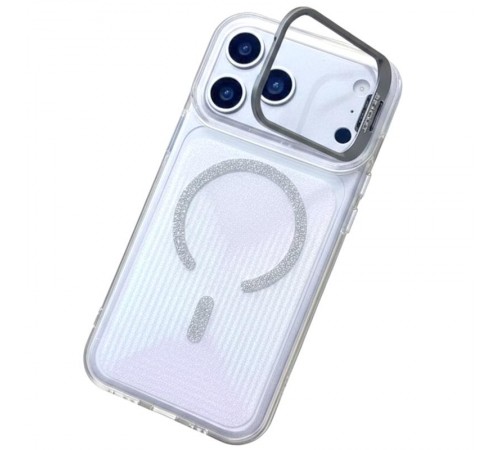 Чохол TPU+PC Jewel Sparkle with MagSafe для Apple iPhone 17 Pro Max (6.9") Diamond White
