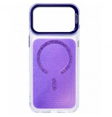 Чохол TPU+PC Jewel Sparkle with MagSafe для Apple iPhone 17 Pro Max (6.9") Lavender Glitter