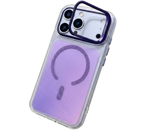 Чохол TPU+PC Jewel Sparkle with MagSafe для Apple iPhone 17 Pro Max (6.9") Lavender Glitter