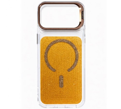 Чохол TPU+PC Jewel Sparkle with MagSafe для Apple iPhone 17 Pro Max (6.9") Sunny Gold