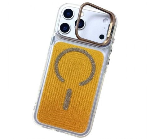Чохол TPU+PC Jewel Sparkle with MagSafe для Apple iPhone 17 Pro Max (6.9") Sunny Gold