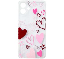 Чохол TPU Clear Joy для Motorola Moto G06 Hearts